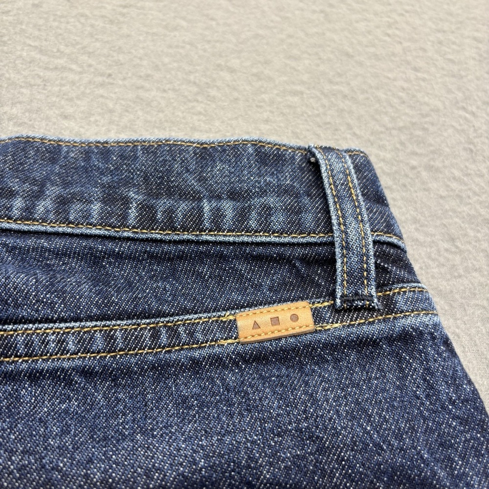 AYR The Legend Jeans Womens 27S Dark Wash Blue High Rise Straight Leg USA Made - Picture 13 of 14